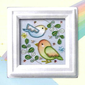 トーホー 夏休み 工作（子供手芸）自由研究 小学生 女の子 低学年ミニプッシュ【なかよしインコ】