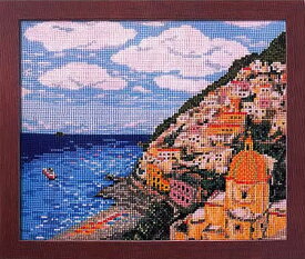 クロスステッチ 刺繍キット(オリムパス 刺しゅうキット）アマルフィ海岸（イタリア）