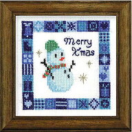 クリスマス クロスステッチ 刺繍(刺しゅう）キット スノーマン（雪だるま）