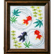 ルシアン(コスモ)クロスステッチ 刺繍キット（刺しゅうキット）きらめく日本の季節 522403夏涼み