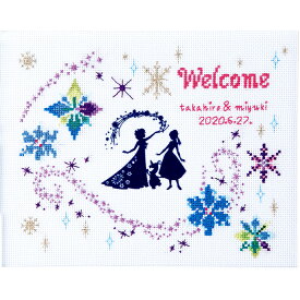 楽天市場 ディズニー クロスステッチ刺繍キット オリムパス フラワーコレクション ウェルカムボードの通販