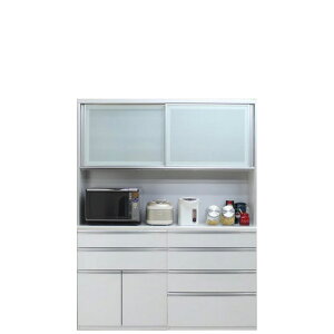 キッチンボード 食器棚 サイドボード カップボード オープンボード ハイタイプ 幅160cm 木目 ハイグロス ホワイト ブラウン 鏡面 モイス サイレントクローズ セミオーダー コンセント 大川家