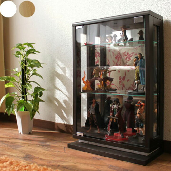 楽天市場 クーポン配布中 9 24 1 59迄 コレクションケース フィギュア ワンピースフィギア コレクション キャビネット コレクションボード コレクションボックス ホワイト ブラウン ナチュラル 鏡面 ロータイプ スリムタイプ コレクションラック ルアー 家具通販 大川