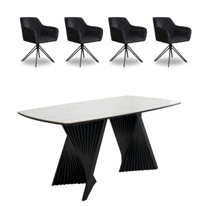 Jݒut _CjOe[uZbg 4l| ]֎q _  嗝 Z~bN 160cm 5_Zbg _CjOZbg  HZbg ACA O[ zCg ub