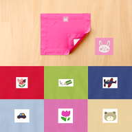 ランチョンマット 　ランチクロス　額縁 　縦25cm横30cm(25×30)　ピンクうさぎ　子供・キッズ用　小さめ…