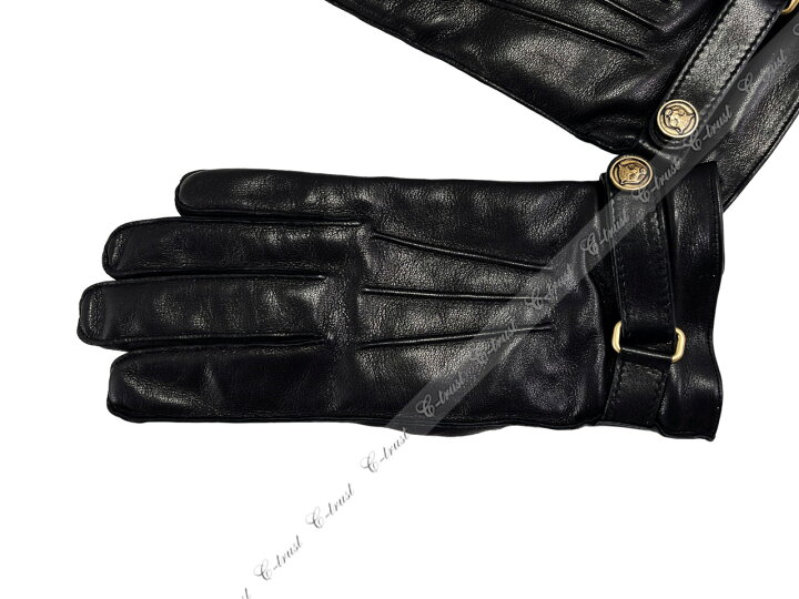 楽天市場】GUCCI グッチ グローブ タイガーヘッド ボタン ラムスキン  