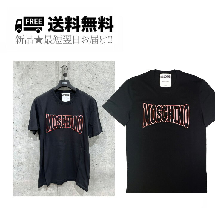 楽天市場】MOSCHINO モスキーノ Tシャツ 刺繍 ワッペン ロゴ 
