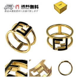 FENDI フェンディ RING リング 指輪 FOREVER フォーエバー FF ロゴ メタル イタリア製 8AK071 B09 F0RNG 新品 ★ ゴールド L067..