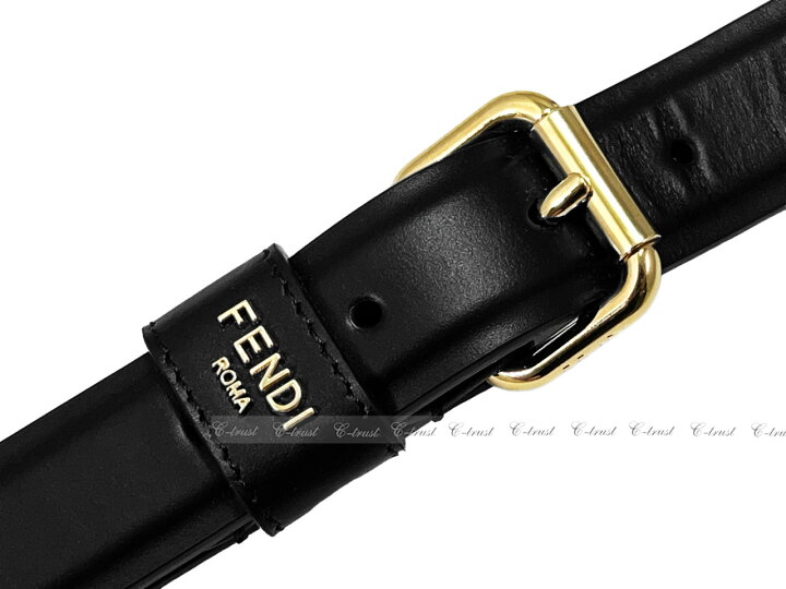 楽天市場】FENDI フェンディ ショルダー ストラップ ユー レザー ロゴ 