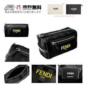 FENDI �t�F���f�B BEAUTY POUCH �g���x�� �r���[�e�B�[�|�[�` �P�[�X ���S 7VA494 ADMA F0GXN �V�i �� �u���b�N I782..