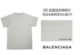 BALENCIAGA バレンシアガ Tシャツ レディース ロゴ ラウンドネック 女 新品 ★ 9050 グレー ★ XS S M