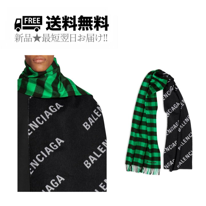 楽天市場】BALENCIAGA バレンシアガ マフラー スカーフ チェック バイ 
