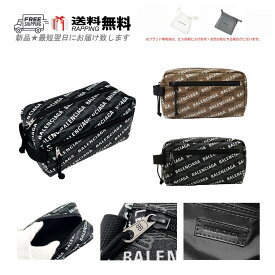 BALENCIAGA バレンシアガ バッグ BAG トイレタリーケース ポーチ トラベル キャンバス モノグラム 新品 K745-