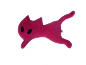 アトリエ KAZE アイラブキャッツ ピンク 【6個セット】 ぬいぐるみ ペットのおもちゃ 猫用品 猫雑貨 ペット用品 ねこちゃん おすすめ リラックス ペットの癒し 国産 ハンドメイド