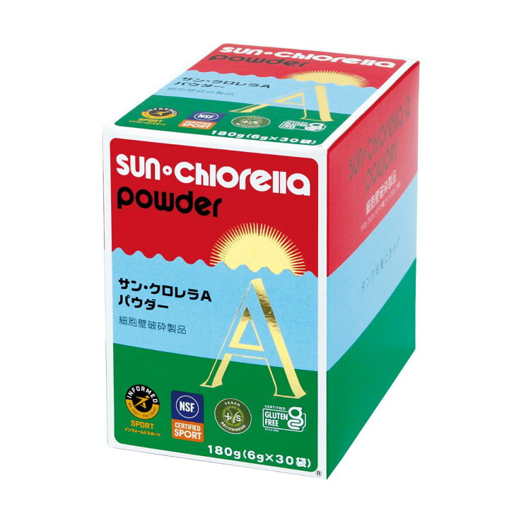 楽天市場】【公式】 サンクロレラ A パウダー (6g×30袋) ≪送料 - クロレラ