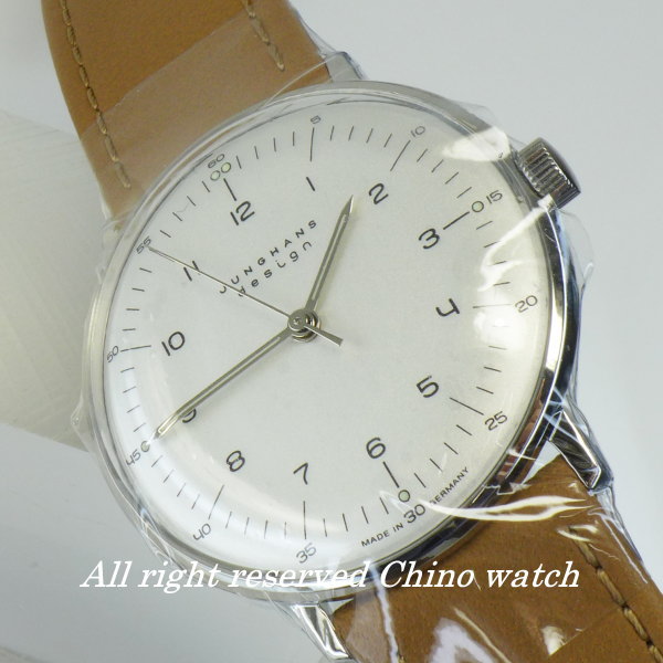 国内正規品 ユンハンス ブランド メンズ 送料無料 バウハウス 時計 腕時計 ドイツ製 ベージュベルト 027370100 手巻き マックスビル メンズ腕時計