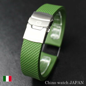 【13時までのご注文で当日発送！※土・日・祝日は除く】BC ボネット シンチュリーニ ラバーベルト 20mm 22mm ミリタリーグリーン Dバックルモデル オリス/オリスBC3/ORIS/ダイバーズウォッチ 送料無料 腕時計 時計