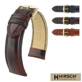 ヒルシュ 腕時計ベルト HIRSCH アスコット アビエ式バネ棒付き 18mm 19mm 20mm 時計ベルト バンド 腕時計用 時計 送料無料