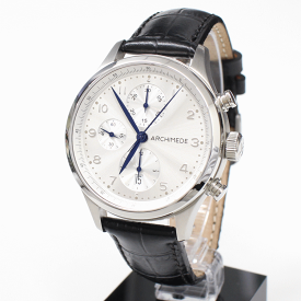 アルキメデ クラッシック クロノグラフ 自動巻き 腕時計 UA7939-C2.41 普段使いにジャストな人気モデル！ 時計 メンズ ブランド