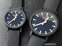 NEW MONDAINE essence モンディーン エッセンス ペアウォッチ BLACK MS1.32120.RB+MS1.41120.RB スイス鉄道時計...