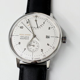 アイアンアニー 腕時計 IRON ANNIE バウハウス 100周年記念 流通限定モデル 5066-1AT WHITE 自動巻き ドイツ時計 送料無料 ユンカース JUNKERS メンズ ブランド