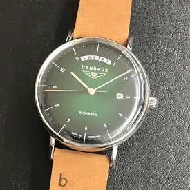 バウハウス 腕時計 BAUHAUS 2162-4AT ダークグリーン 自動巻き ドイツ時計 送料無料 メンズ ブランド