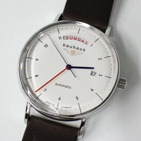 バウハウス 腕時計 BAUHAUS 2162-1AT WHITE 自動巻き ドイツ時計 送料無料 メンズ ブランド