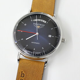 バウハウス 腕時計 BAUHAUS 2162-3AT ダークブルー 自動巻き ドイツ時計 送料無料 メンズ ブランド