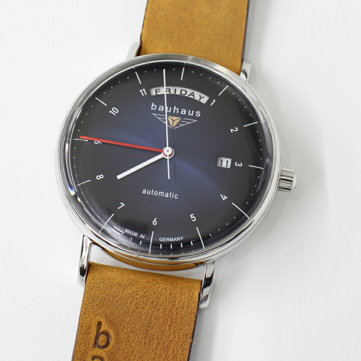 楽天市場】バウハウス 腕時計 BAUHAUS 2162-3AT ダークブルー 自動巻き 