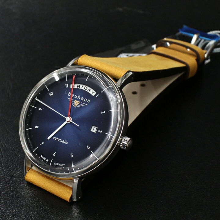 楽天市場】バウハウス 腕時計 BAUHAUS 2162-3AT ダークブルー 自動巻き 