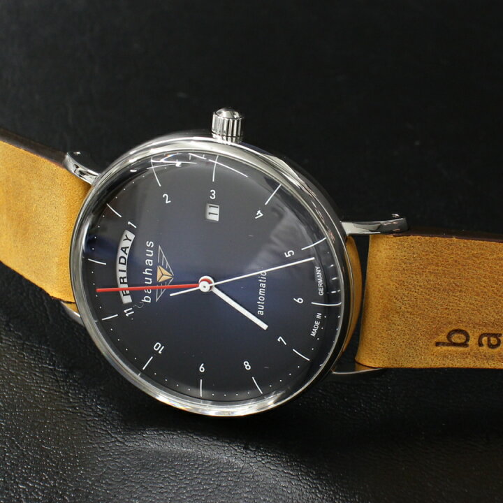 楽天市場】バウハウス 腕時計 BAUHAUS 2162-3AT ダークブルー 自動巻き 