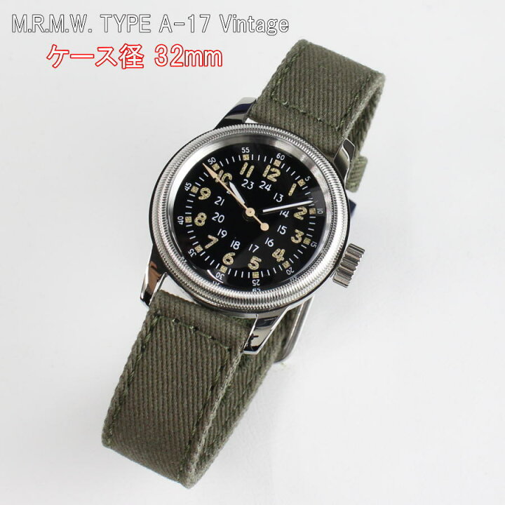 楽天市場】M.R.M.W. TYPE A-17 Vintage クォーツ 腕時計 12時間表示式 