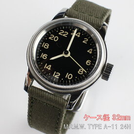 M.R.M.W. TYPE A-11 24H Black クォーツ 腕時計 24時間表示式 時計 メンズ ブランド 送料無料