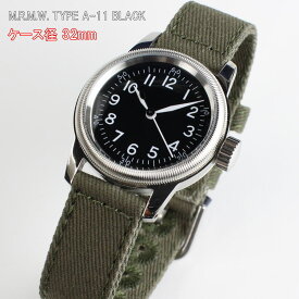 M.R.M.W. TYPE A-11 Black クォーツ 腕時計 12時間表示式 時計 メンズ ブランド 送料無料