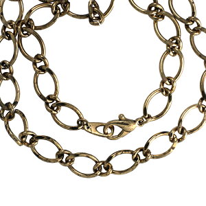 �`�F�[�� �l�b�N���X 43cm �약 �ʎ�� �A���e�B�[�N�S�[���h C-CHAIN 1�{ ���� �J�j�J�� �_���}��