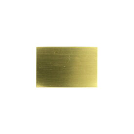 レーザー彫刻 機械彫刻 印刷用 プレート 45×30mm ゴールド色 名札 ネームタグ 室内札 表札 看板 ステッカー 金属 印字 サインプレート ウォールサイン 銘板 名板 金属シール メタリックプレート トロフィー 盾 記念品 CF-322P-RAW