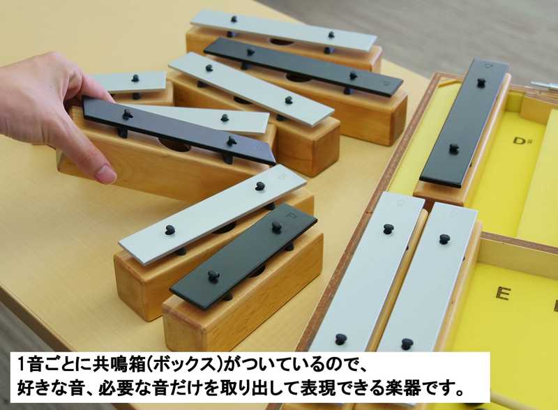 SUZUKI スズキ オルフ楽器 サウンドブロック 2オクターブ 25音 SB-25 木製共鳴箱が1音ごとについていてバラバラに使える!：C7-store  直営通販