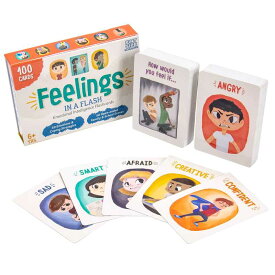 Feelings In a Flash Emotional Intelligence Flashcard Game Toddlers & Special Needs Children Teaching Empathy Activities, Coping & Social Skills 50 Scenario Cards, 50 Reaction Faces