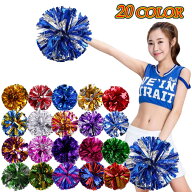 単品 ポンポン チア メッキテープ チアガール 衣装 コスプレ チアポンポン チアリーディング 野球 応援グ…