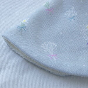 Lien de famille 花言葉 メッセージ よだれかけ スタイ かすみ草 ブーケ お花 花柄 新生児 赤ちゃん用 男の子 女の子 リヤンドファミーユ 出産祝い おしゃれ かわいい ダブルガーゼ 日本製 ギフト