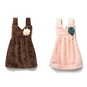ドレス型 ハンドタオル2枚セット 服型 お手拭きタオル ドレスタオル お花モチーフ キッチンタオル ワンピース型 吊りかけ 洗面台 手洗い ギフト キッズ 男の子 女の子 保育園 入園 入学 出産