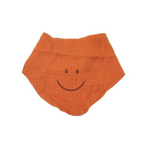 にこちゃん くまさん バンダナビブ 三角スタイ よだれかけ スタイ ギフトにおすすめ 新生児 赤ちゃん用 男の子 女の子 インスタ映え クマ ニコ ホワイト イエロー オレンジ 小さめスタイ 可