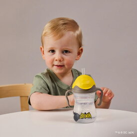 シッピーカップ バットマン Warner Bros b.box ストローマグカップ batman sippy cup bbox 男の子 赤ちゃん プレゼント ギフトにも ビーボックス 誕生日 食事 新生児 女の子 トレーニングマグ 取っ手付き【シッピーカップ】