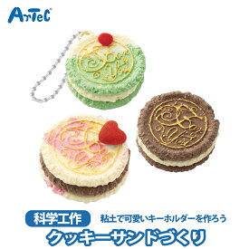 クッキーサンド クラフト シーリングスタンプ シーリング 手紙 梱包 飾り 装飾 粘土 ねんど ユニセックス クッキー フェイクスイーツ スイーツデコ ミニチュア 食品サンプル デコレーション 工作 工作キット 自由工作 自由研究 図工 夏休み【クッキーサンド】