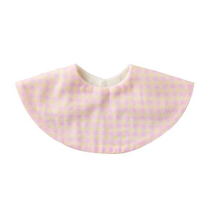 よだれかけ スタイ パイル ガーゼ 綿 日本製 ギンガムチェック 新生児 赤ちゃん ベビー 男の子 女の子 チェック柄 lien de famille リアンドファミーユ 名入れ お名前刺繍可【よだれかけ】