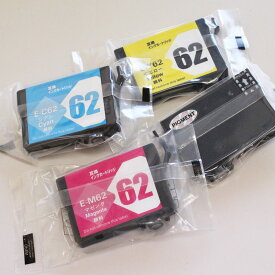 EP社 IC62 対応互換インク 1本より 純正品と同様 全色 顔料 系 ICBK62 ICC62 ICM62 ICY62 を1本から PX-403A PX-404A PX-434A PX-504A PX-605F PX-675F PX-204 PX-205 にEP社【EP社】