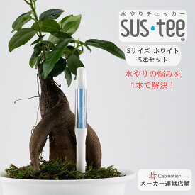 【5本セット・Sサイズ】【サスティー公式】水やりチェッカー SUStee（サスティー） ホワイト｜2,2.5,3号鉢｜直径6～9cm｜片手で持てる鉢｜水分計｜観葉植物｜植物｜インテリア