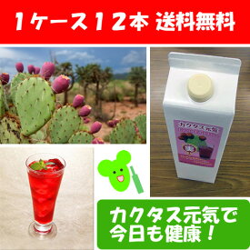 送料無料：カクタスドリンク（サボテンジュース）1ケース(12本)1000ml Nopal Cactus Juice