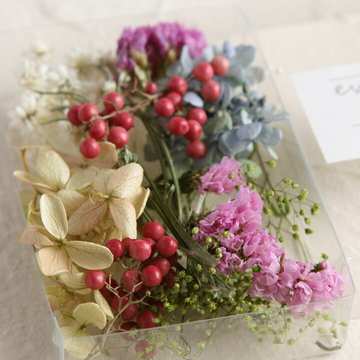 楽天市場 送料無料 消費税込み価格 Flower Gift プチサイズ ペールミックスドライフラワー詰め合わせハーバリウムやアロマキャンドル サシェアクセサリーの花材にお花のキット 贈り物のお店 カドゥ Cadeaux