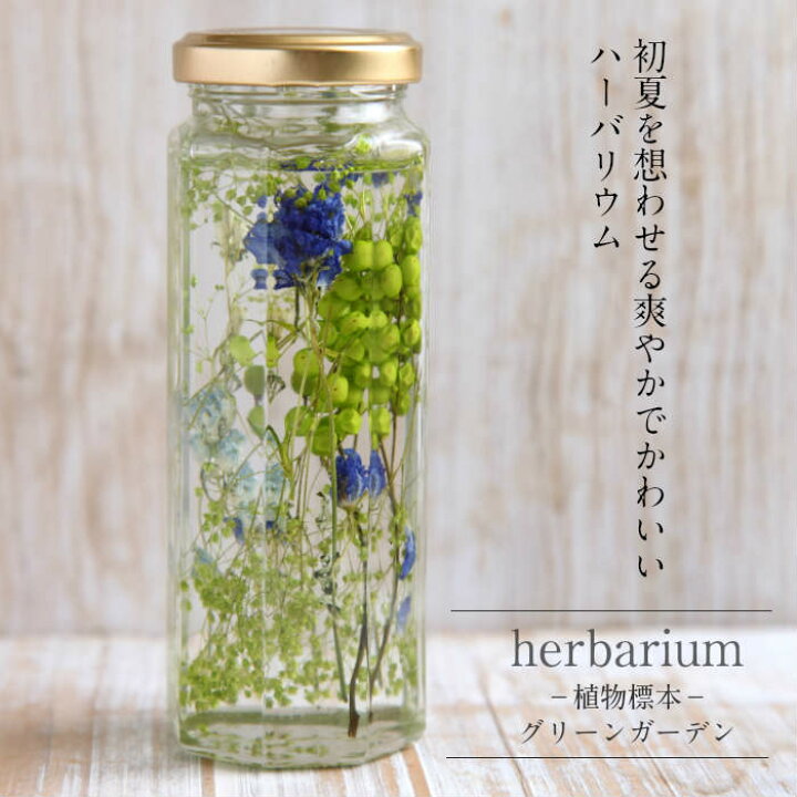 楽天市場】送料無料【herbarium Bottle】ハーバリウムボトル八角ボトル 